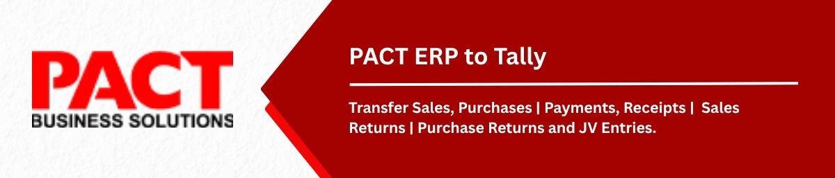 PACT ERP to Tally