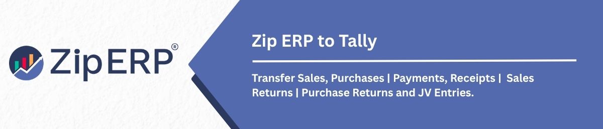 Zip ERP to Tally Integration
